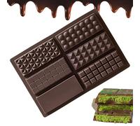 Moules à bonbons, moules à chocolat en silicone, moules à bonbons à 6 cavités, moules à chocolat farci, moule à gâteau au fromage, pudding au beurre, moules en silicone extra profonds, cuisson