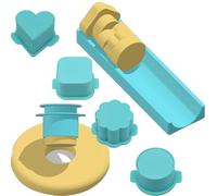 Moules à Bonbons,Outil de Cuisine Réutilisable Antiadhésif pour Impression 3D | Moule à cake - Desserts, Pâte à modeler, Bonbons, Chocolat, Fêtes, Anniversaires, Mariages