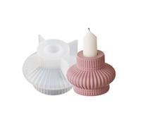 Moules à bougeoirs en silicone - Beau support de tasse - Artisanat en résine - Ornement en silicone