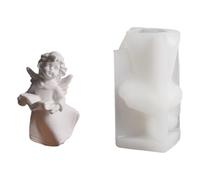 Moules à bougie en silicone en forme d'ailes d'ange pour savon de bougie, chocolat, décoration de mariage, ailes de fille, moule en silicone décoratif, figurine d'ange