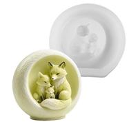 Moules à Bougies Accessoires de Loisirs Créatifs Animaux Mignons Amusants | Moules Silicone Lapin Formes Pour Résine Plâtre Savon DIY Décor Maison Bureau Fête