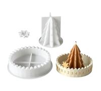 Moules à Bougies Calendrier de l'Avent de Noël, bougeoirs 3D en plâtre | Moules à Bougies Jours 1-31 pour déco maison loisirs créatifs DIY table de fête de