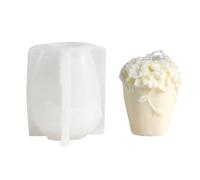 Moules à bougies cylindriques en silicone en forme de fleur de vigne pour résine époxy, moule à savon, fondant, moule à chocolat