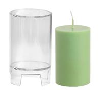 Moules À bougies-Cylindriques - Fabrication De bougies-Piliers DIY, Moule PC Pour bougies-Faites À La Main, Création De bougies-De Table | Kit De Fabrication De bougies-Pour L'artisanat Domestique, Pr