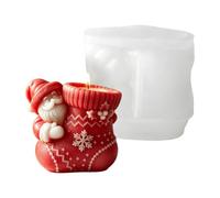 Moules à bougies de Noël anti-adhésifs réutilisables | Moules en résine pour bougies, savons, cire pour débutants, professionnels, studio, chambre à coucher, loisirs, fête festive