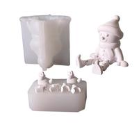 Moules à bougies de Noël en silicone | Moule époxy de Noël - Moules d'artisanat festifs saisonniers pour pâte polymère, résine époxy, thérapie, décoration festive pour Noël et saison