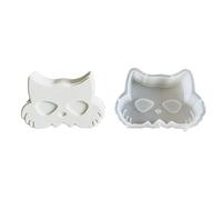 Moules à bougies d'Halloween - En silicone - Pour aromathérapie de voiture - Figurines décoratives faites à la main - Moules en plâtre pour pâte à modeler - Pendentif en résine époxy - Savon