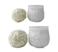 Moules à bougies en forme d ' hortensia, moules à savon en forme de fleur, en argile, en Silicone, pour les amateurs de bricolage, facile à utiliser