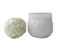 Moules à bougies en forme d ' hortensia, moules à savon en forme de fleur, en argile, en Silicone, pour les amateurs de bricolage, facile à utiliser