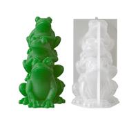Moules à bougies en forme d'animal | Moule 3D en forme de grenouille pour la fabrication de bougies, aromathérapie, plâtre, ciment, savon, plâtre, résine, décoration d'intérieur, projet de bricolage