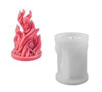 Moules À Bougies En Forme De Crâne Faciles À Utiliser Élégants Sur Le Thème D'Halloween Accessoires Mode Portables Pour Les Décorations Maison Tendance Fournitures En Résine Époxy