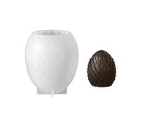 Moules à bougies en résine en forme d'œuf en forme d'écailles de dragon, adaptés pour le démoulage sans effort de la fabrication de savon pour garantir un résultat parfait, moule à bougie en silicone