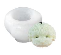 Moules à Bougies en Silicone, 3D Chien DIY Moules et Mèches de Bougies, Outil Décoration Gâteau, Moules à Cire pour la Maison, Ornements, Bougie Parfumée, Savon