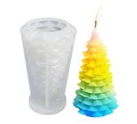 Moules à bougies en silicone - 3D - En silicone - Décoration d'intérieur pour appartement, bureau, école, Noël