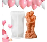 Moules À Bougies En Silicone - Abstrait Câlin 3D, Forme De Sculpture De Couple | Moule En Silicone De Bougie Parfumée De Corps Humain, Moule De Moulage En Résine De Corps D'art Pour La Décoration De M