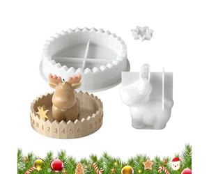 Moules à bougies en silicone Calendrier de l'Avent de Noël, bougeoirs 3D en | Moules à Bougies Jours 1-31 Pour décoration maison, loisirs créatifs, artisanat, , DIY, fête de Noël,