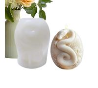 Moules À Bougies En Silicone - Créez Un Art De Texturé En Forme De Serpent Complexe, Profil De Libération Flexible, Design Reptile 3D + Haute Résistance Thermique, Résine Polymère Élastique