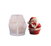 Moules à bougies en silicone durables et faciles à démouler pour la décoration de Noël, les loisirs créatifs, la maison - Motif renne et fabrication artisanale