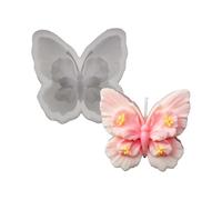 Moules à bougies en silicone en forme de papillon en gaufrage, de qualité alimentaire, pour la fabrication de bougies, de savon, de chocolat et de résine, pour thérapie par l ' essence, en élastomère