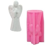 Moules à bougies en Silicone en forme de statue de fille ailée, pour bougie, savon, gypse, décoration, Fondant, moules en Silicone pour la fabrication de bonbons chocolat