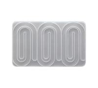 Moules à bougies en Silicone en forme de trombone, savon pour la fabrication de résine époxy, savon, Fondant chocolat, moule transparent