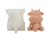Moules à bougies en silicone - Motif vache et bovins pour fabrication de bougies réutilisables et faciles à démouler, décorations de pâtisserie, loisirs créatifs, décoration d'intérieur