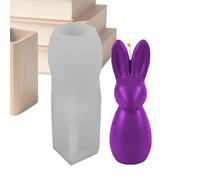 Moules à Bougies en Silicone,Moule de Coulage à Démoulage Facile - Moule À Bougie En Silicone En Forme De Lapin | pour DIY Résine Savon Chocolat Pudding Plâtre Béton