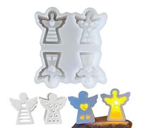 Moules à bougies en silicone, moule de décoration de bougie ange | Mur intérieur lisse fait à la main pour la décoration de gâteaux, savon fait main, bougie parfumée et autres travaux manuels