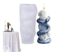 Moules à bougies en silicone - Moules en résine époxy réutilisables et flexibles pour créer des formes artisanales | Ornement fait à la main pour la sculpture de desserts, accessoires de décoration