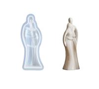 Moules à bougies en silicone pour couple câlin résistants à la pour le moulage de résine, la fabrication de savon, la Saint-Valentin, les cadeaux de vacances, la fabrication de moules en cire