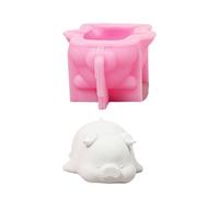 Moules à bougies en Silicone, Statue de cochon, pour résine époxy, décoration de la maison, Figurine animale, fabrication de savon en Silicone, fabrication de bougies