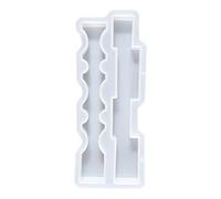 Moules à bougies - Forme de colonne longue vague réutilisable - Moule à savon facilement amovible - Pour la fabrication de bougies parfumées, décoration de cire créative, décoration de salon et résine