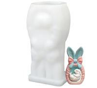 Moules à Bougies,Modèle D'Oreille De Lapin Avec Un Design De Nœud | Moule À Bougie Lapin De Pâques,pour Plâtre, DIY, Résine, Artisanat, Arts et Création