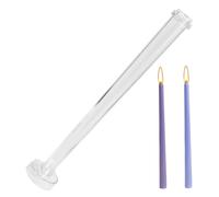 Moules à bougies, moule à bougie conique, moule pilier en plastique transparent de 13 pouces, moules réutilisables pour la fabrication d'église, de mariage, dîner aux chandelles, fournitures