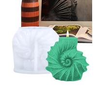 Moules à bougies - Moules 3D réutilisables en silicone - Moule de sécurité semi-transparent avec retrait facile pour les artisans - Fabrication de savon - Moulage en résine - Famille