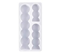 Moules à bougies ondulés/cœur 3 en 1, pour bricolage, fabrication artisanale de savon, de saint-valentin, moule en bloc