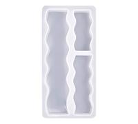 Moules à bougies ondulés/cœur 3 en 1, pour bricolage, fabrication artisanale de savon, de saint-valentin, moule en bloc