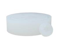 Moules à bougies ronds - Base circulaire en résine pour bougie chauffe-plat, plateau en silicone souple avec finition intérieure lisse, pour créer une décoration élégante de table de table, idéal pour