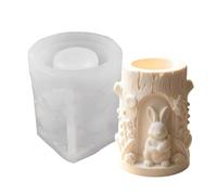 Moules à bougies silicone Accessoires de Loisirs Créatifs Animaux Mignons | Moules Silicone Lapin Formes Pour Résine Plâtre Savon DIY Décor Maison Bureau Fête