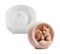 Moules à bougies silicone Accessoires de Loisirs Créatifs Animaux Mignons | Moules Silicone Lapin Formes Pour Résine Plâtre Savon DIY Décor Maison Bureau Fête