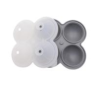 Moules à Boule De Glace Pour Whisky - Fabricant De Glace | 4 Cavités En Silicone Cuisine Moule Bola Facile à Libérer Pour Cocktail Whisky Café Eau Petit Moule À Billes De 4 Cavidade Moule