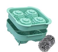 Moules à Boules de Glace pour Whisky - Moule En Silicone Pour Congélateur En 4 Formes De Golf,Moule À Glaçons En 3D | Pour Cocktails Tequila Jus Fruit Gelée Chocolat Vanille Sauce Pudding