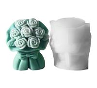 Moules à branches pour la production de bougies, moules pour bouquets de fleurs en silicone, savon de spax, moule en silicone de bouquets 3D pour décoration de maison, bougie de savon