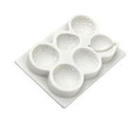 Moules à chocolat à 6 trous en forme de planète, moules à gâteau en silicone pour les amateurs de pâtisserie, formes de chocolat en silicone