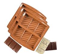 Moules à chocolat amovibles,Moules à bonbons au chocolat | 3 moules à beurre et pudding au gâteau au fromage - Barre de céréales nutritionnelle, moules en silicone de qualité alimentaire, mol