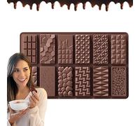 Moules à chocolat Break-Apart,Candy Bar Moules - Moules à chocolat en silicone Bar | Moules à vapeur en silicone, moules à barres de céréales nutrition, moules à barres protéinées en silicone pour