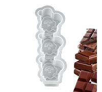 Moules À Chocolat De Noël Moule Silicone Réutilisable Antiadhésif 3 Cavités | Formes amusantes pour fabrication de savon pour Plâtre Argile Béton Arts et Artisanat Savon Le père Noël