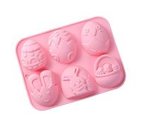 Moules à chocolat de Pâques - Moule de cuisson en silicone 3D en forme de lapin, outil artisanal facile à démouler | Moule à chocolat, bonbons, gelée, savon, cupcake pour fête de Pâques, desserts