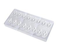Moules à chocolat en polycarbonate 16 cavités en forme d'olive, moules à bonbons, dégagement rapide et faciles nettoyer, outils de cuisson pour la fabrication du chocolat