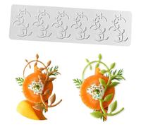 Moules à chocolat en silicone, 3D Hollow Round, Leaves Shape Silicone Molds for Baking Resin Soap Candy Craft Cake Decorating Birthday Desserts(359)
